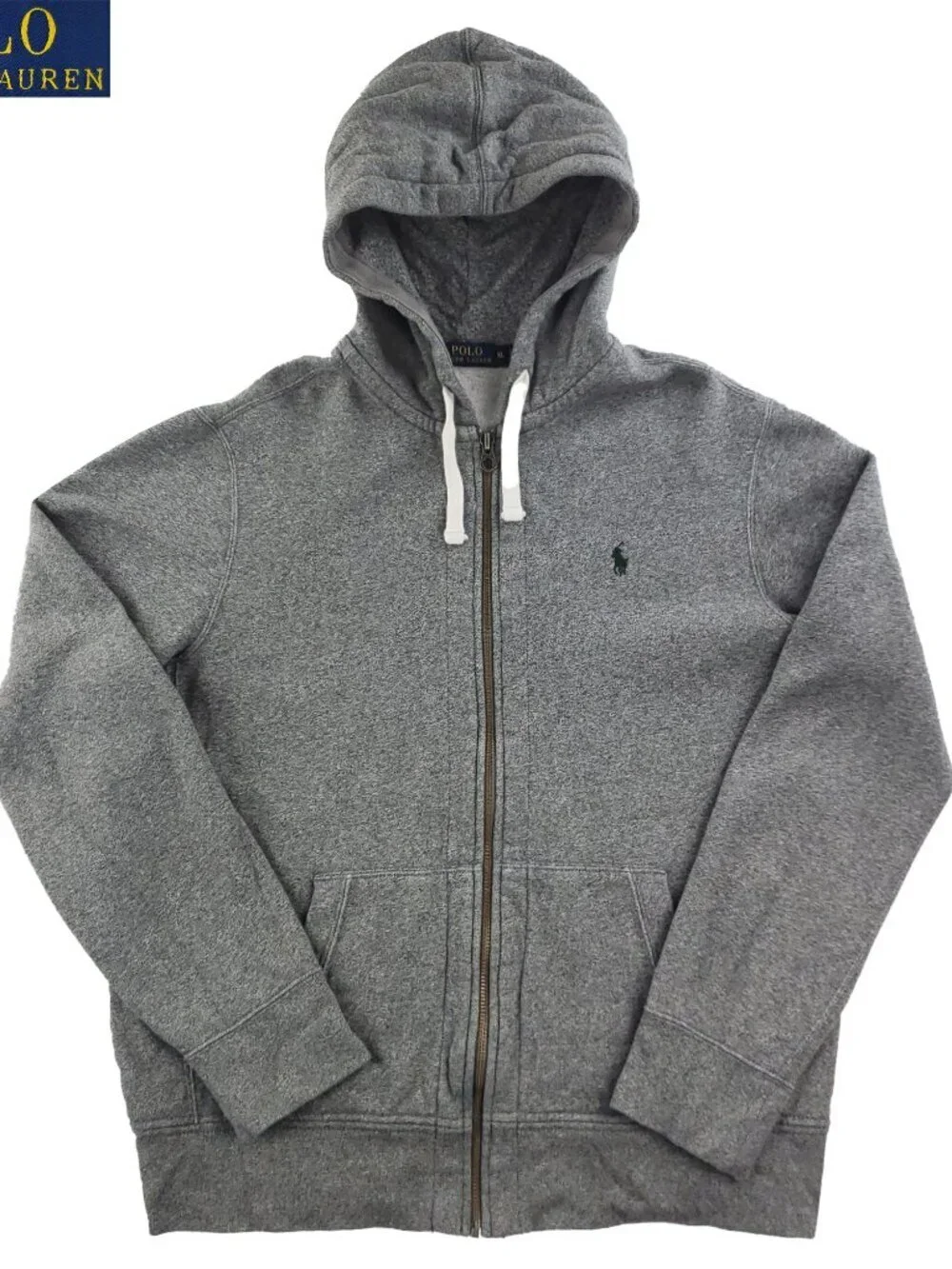 Polo Ralph Lauren Hoodie Jacket Pony Full Zip Fleece Men's XL